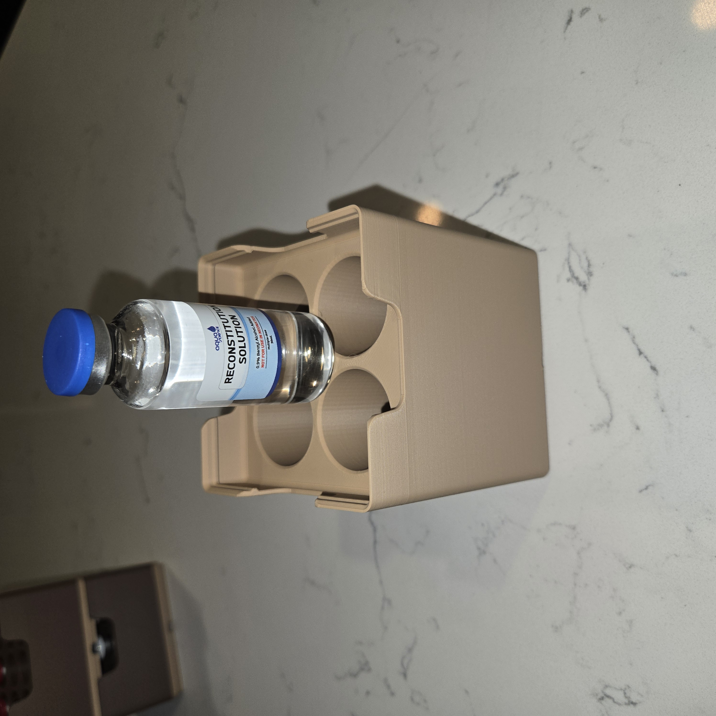 Stackable Gridfinity 30ml Vial Holder (Bacteriostatic Water)