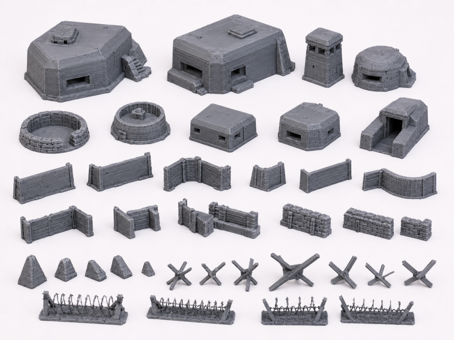 Miniaturbefestigungen und Hindernisse/Miniature mounts and obstacles