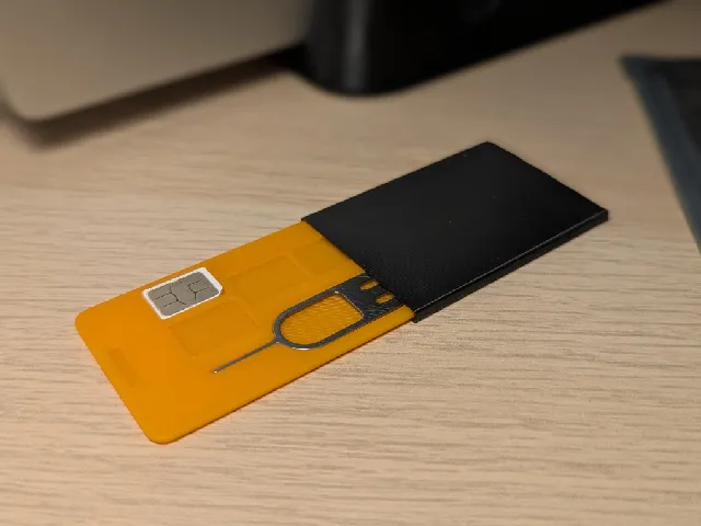 Nano SIM Card Travel Case modified for OnePlus SIM Tool