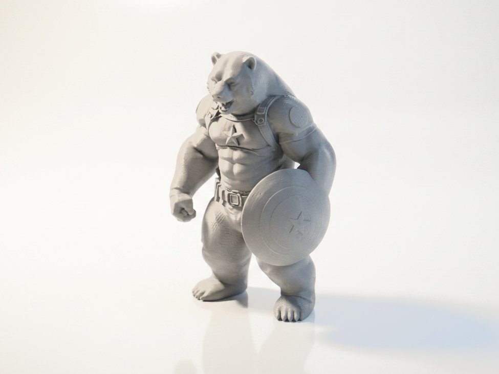 Captain America Polar Bear Figurine Marvel 3D Printable
