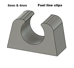 6mm & 4mm Fuel Line Clip