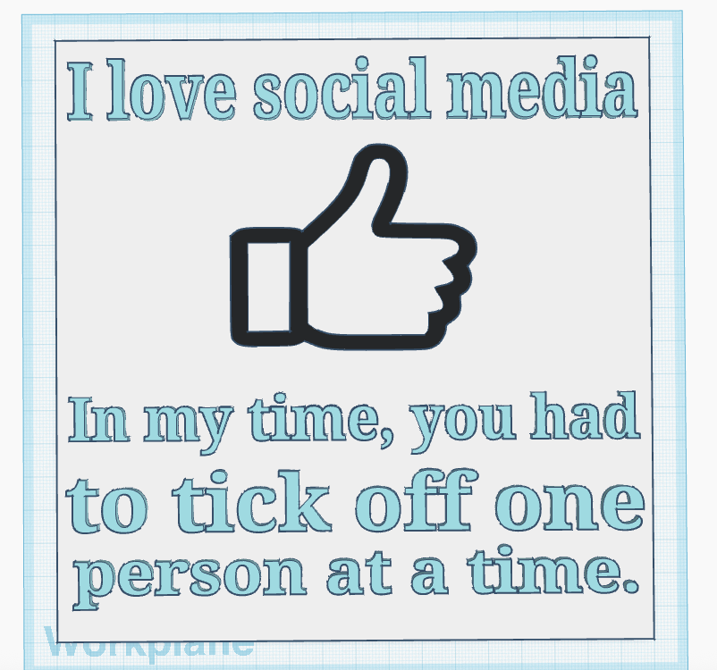 I Love Social Media Sign