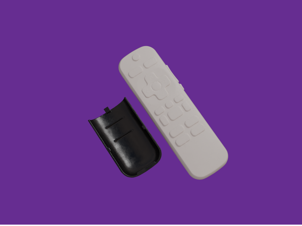 Sharp Roku Remote and Battery Cover 3D Scan