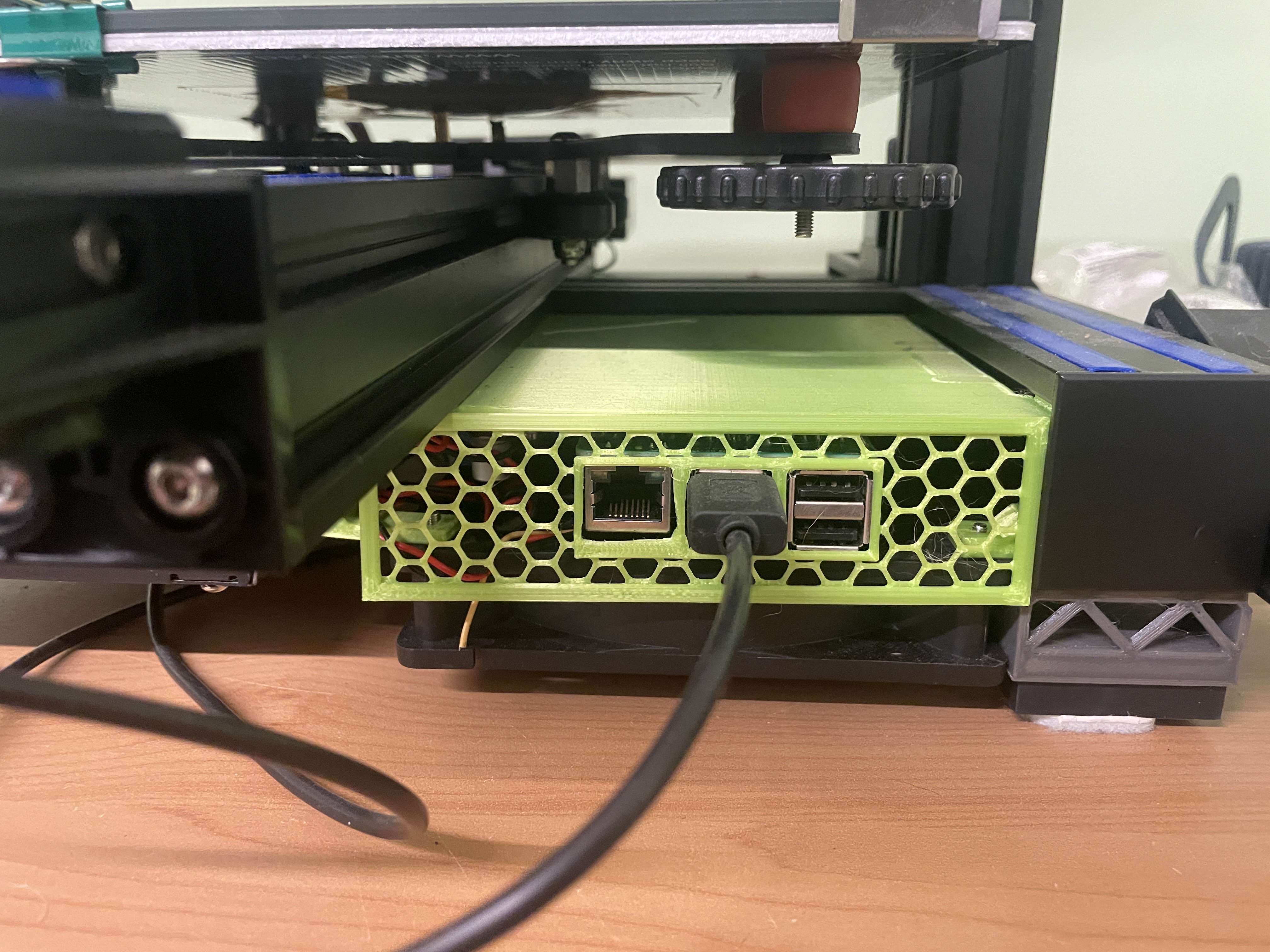 Klipper raspberry pi 4b + 3 step down converters box for ender 3 v2