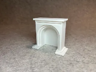 Fireplace for dollhouse miniature house 1:18