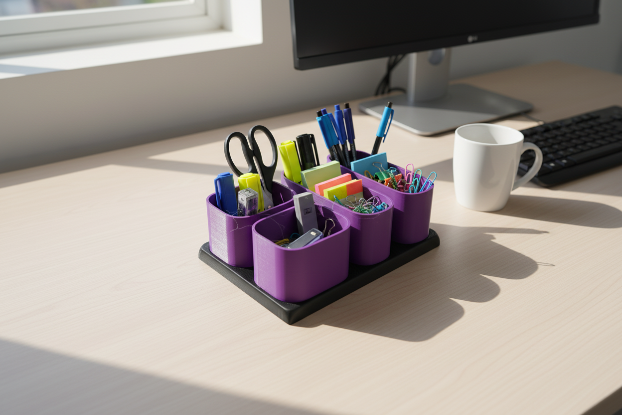 Rounded Desk Organizer Tray
