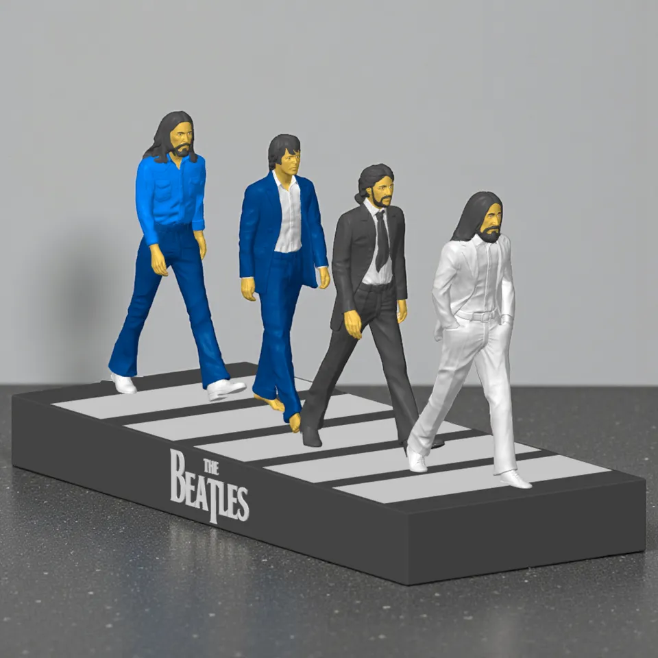 The Beatles Abbey Road Diorama by FreedomMaker | Download STL