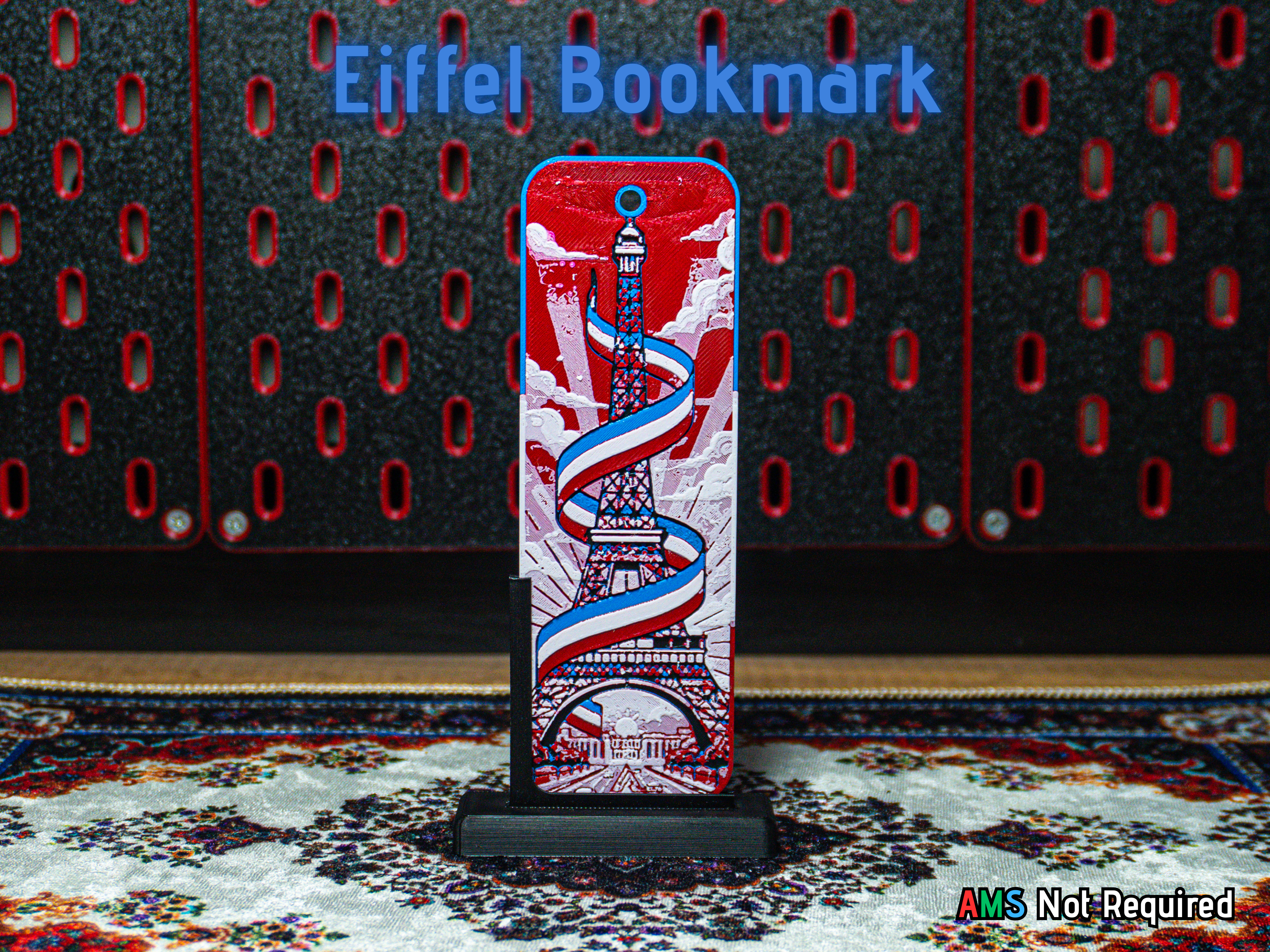 Eiffel Tower Bookmark - Hueforge