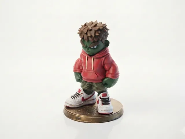 Street Hulk Figurine Urban Style Collectible 3D Printable