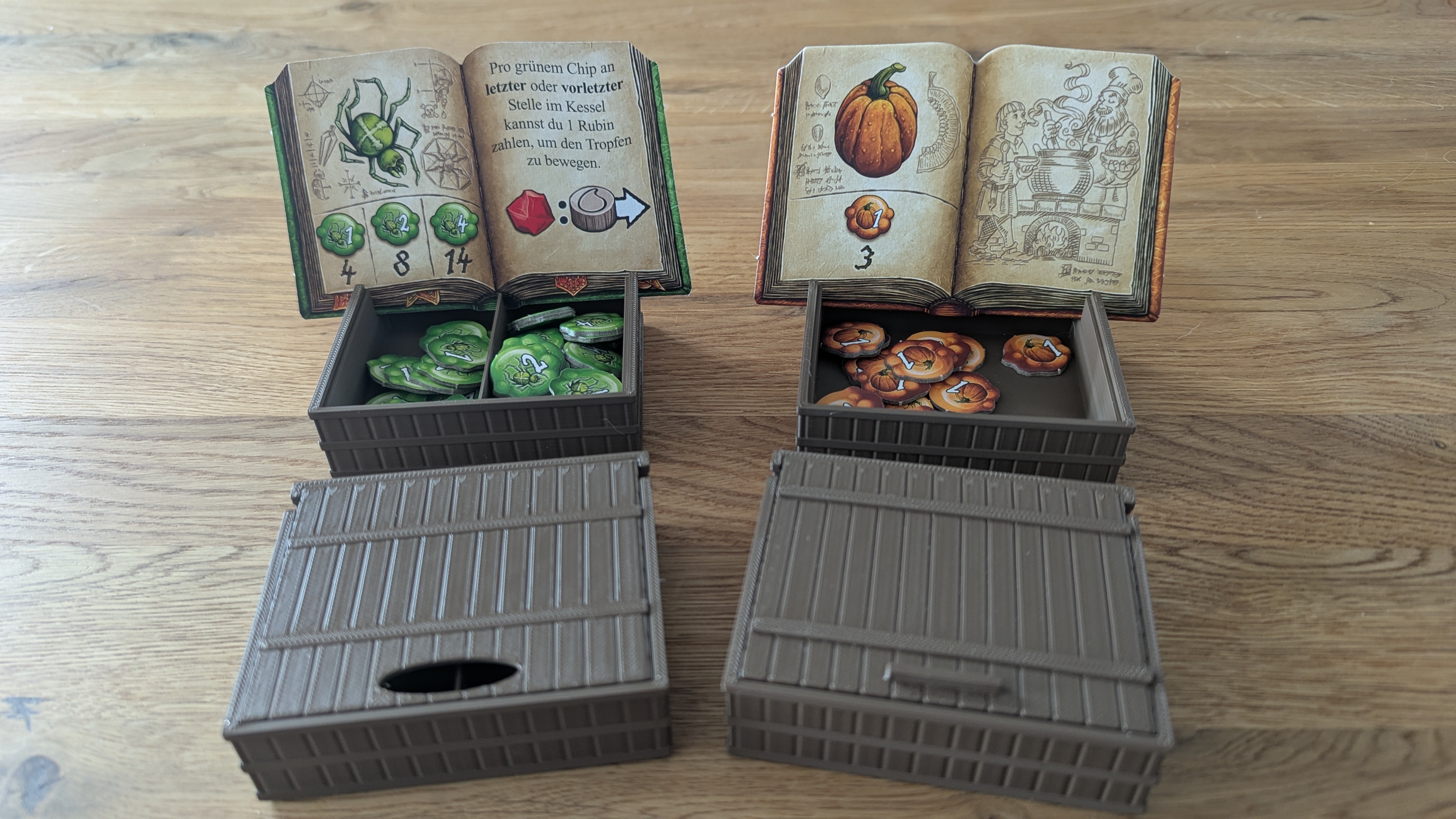 Quacks of Quedlinburg boxes/ organizer / storage