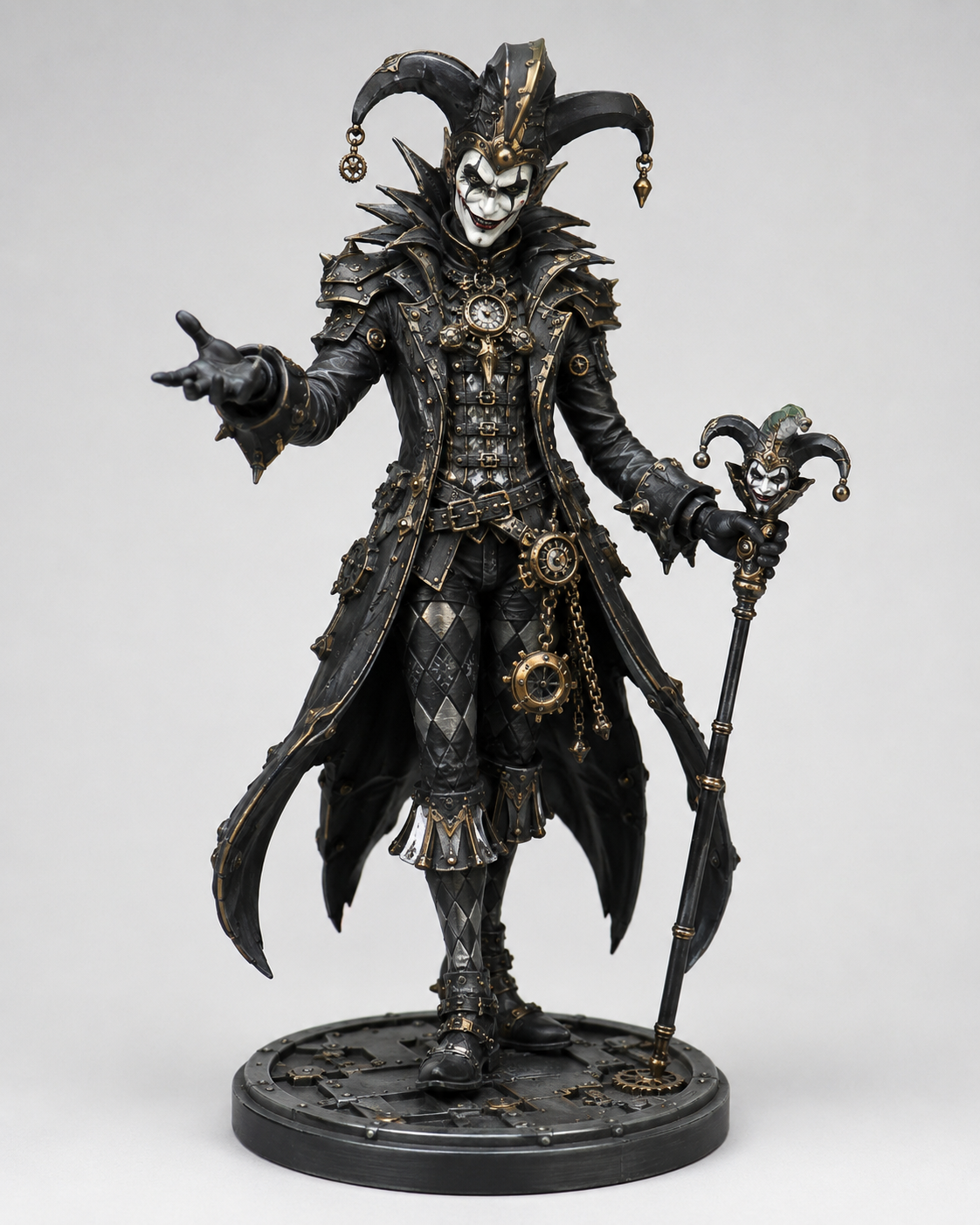 Gothic Jester mit Steampunk-Elementen/Gothic Jester with steampunk elements