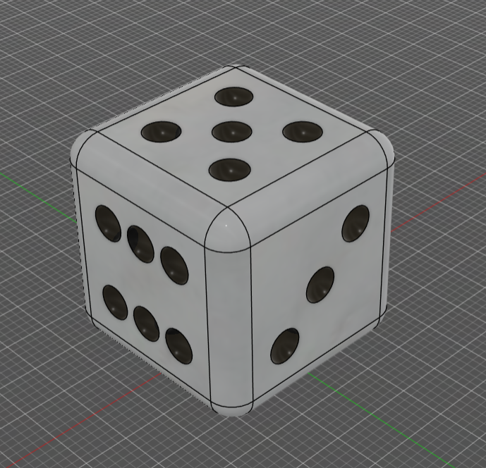 Miniatura 2 do modelo 3D Just a regular dice