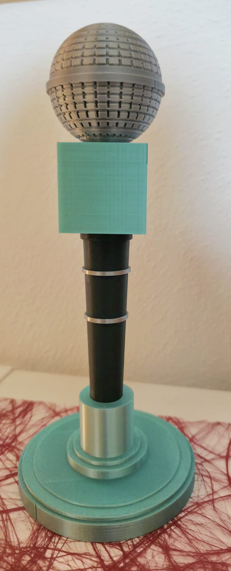 Decorative Concert Ticket Microphone Display