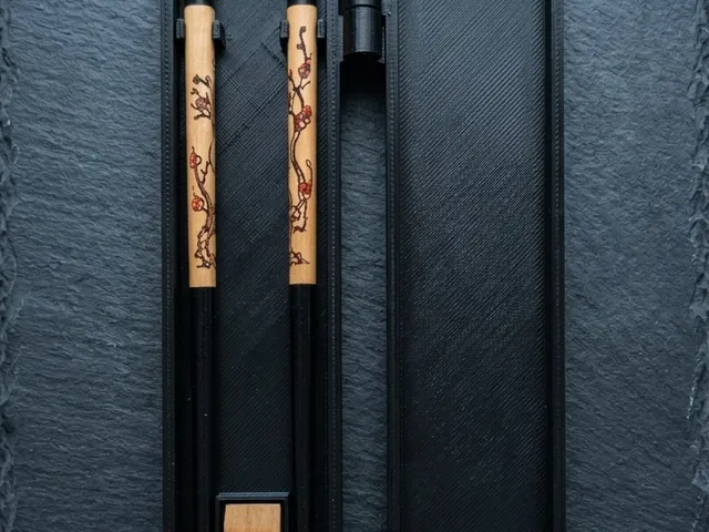Portable Chopstick Travel Case / Sushi sticks holder - Slim Design
