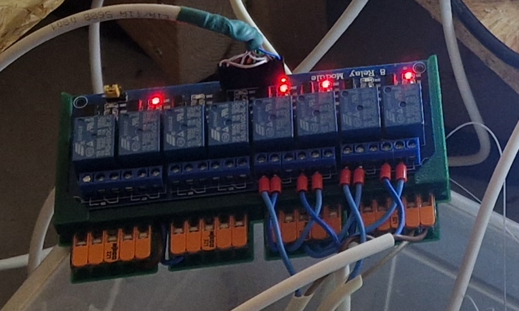 8 Channel Relay mount
