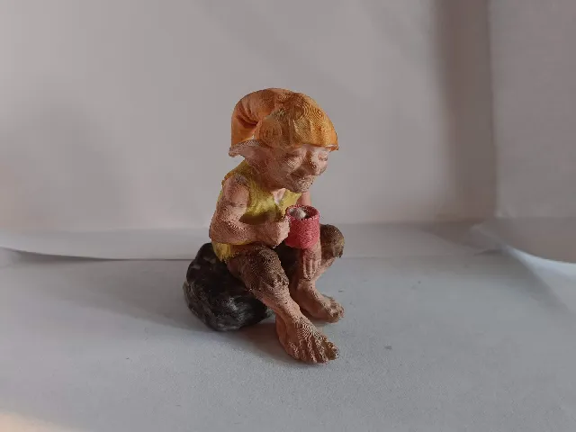 Goblin with a cup of coffee