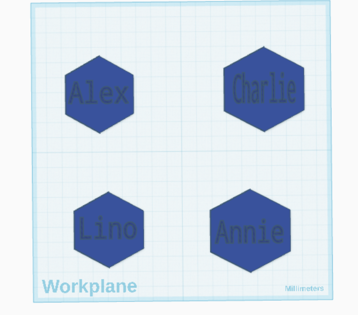 FireWolf Inc. Worker name plates