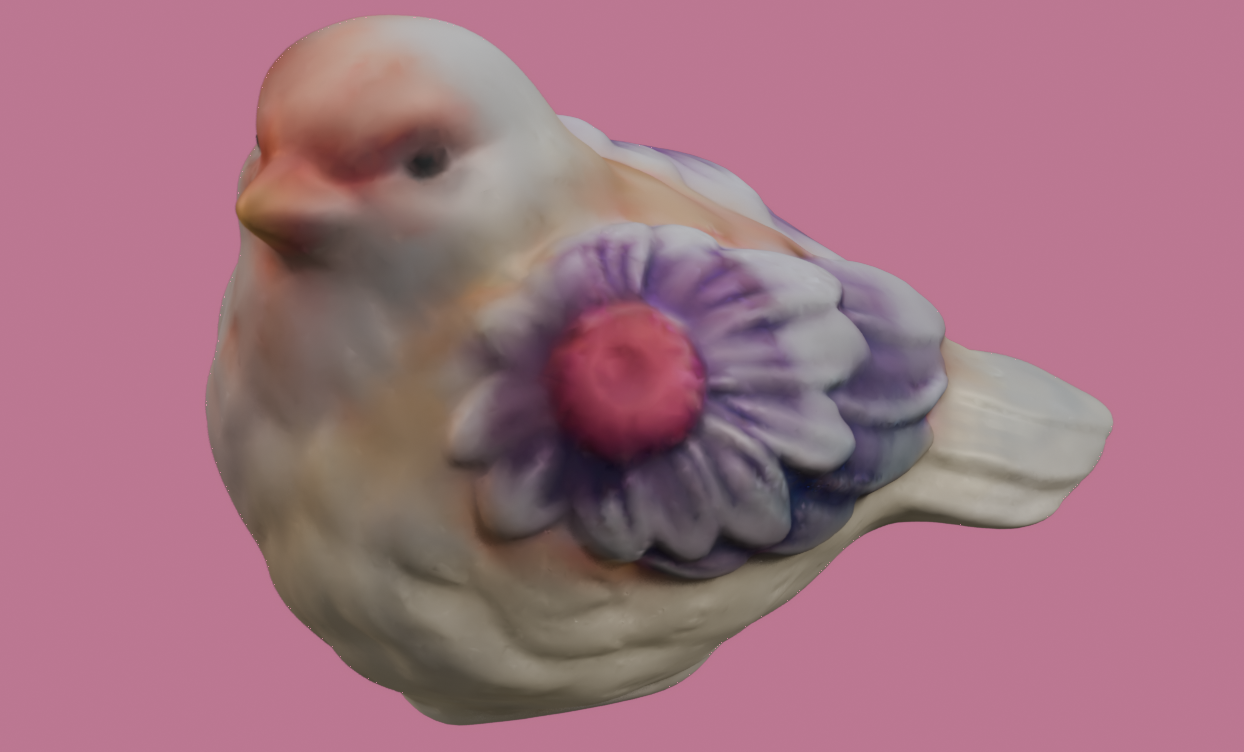 Bird With Flower Wing Thing 3D Scan