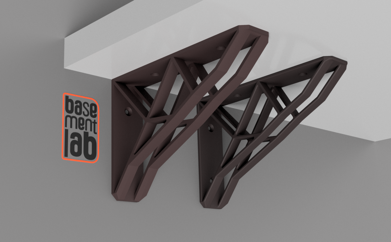 Geometric Shelf Bracket 2 150x100mm - Reggimensola