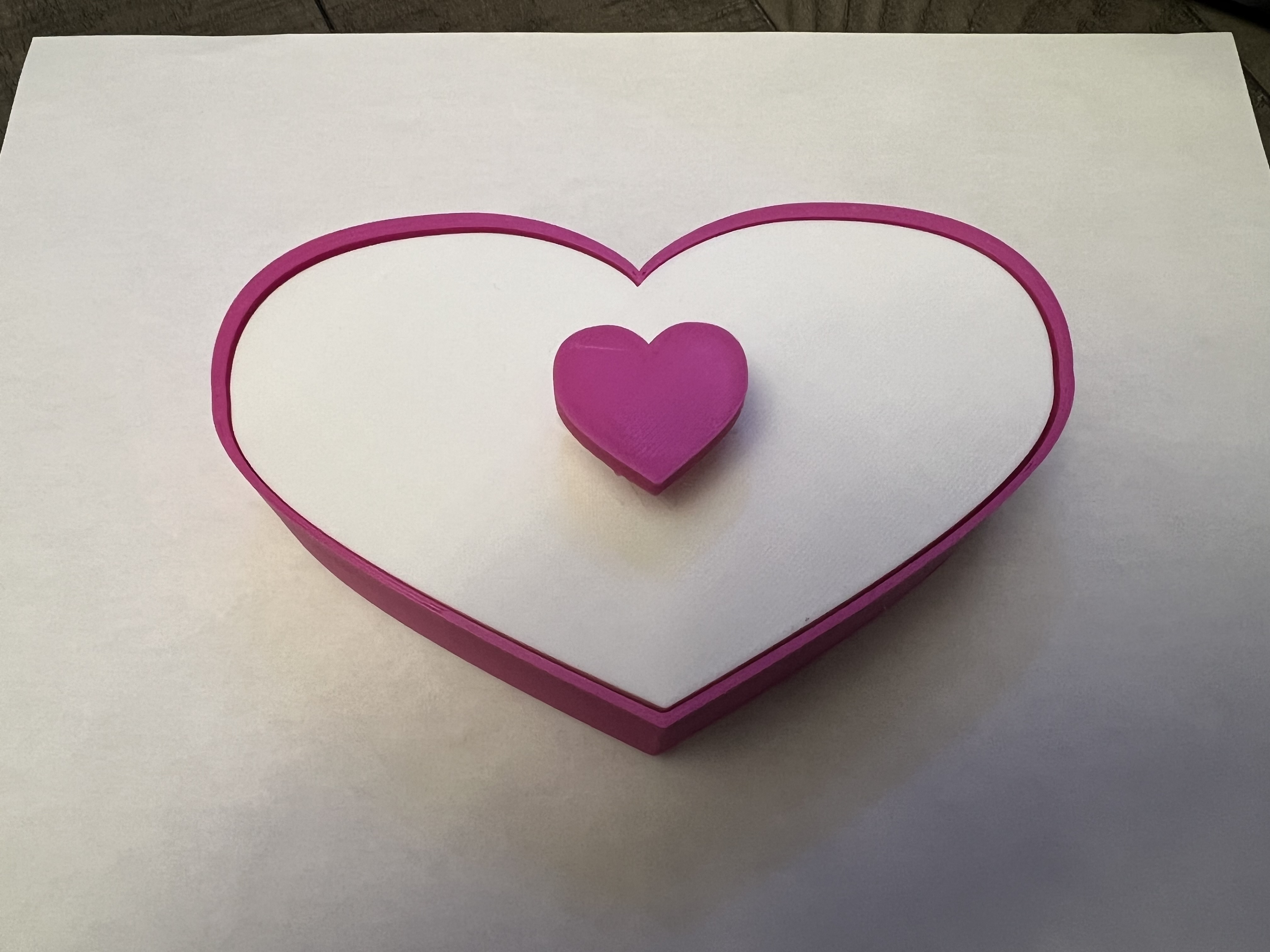 Heart Jewelry Box w/Lid