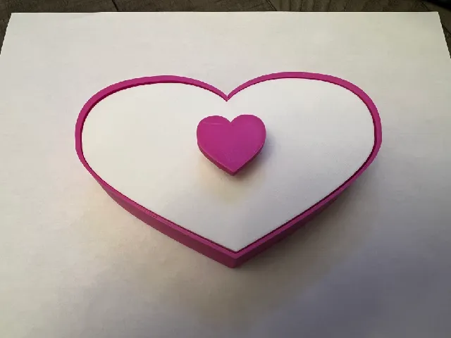 Heart Jewelry Box w/Lid
