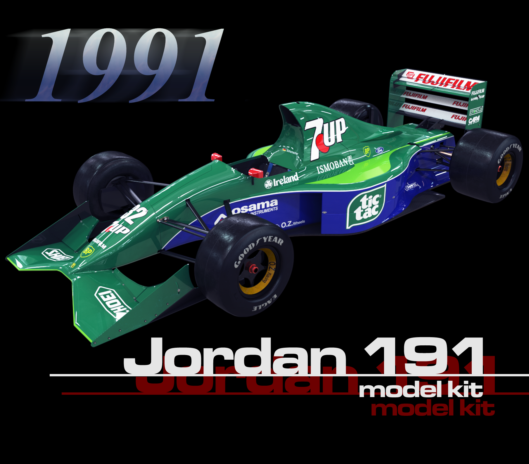 Jordan 191 F1/Formula 1 Car Model Kit