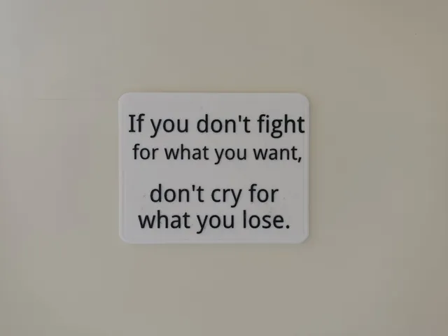 Motivational Quote Wall Sign