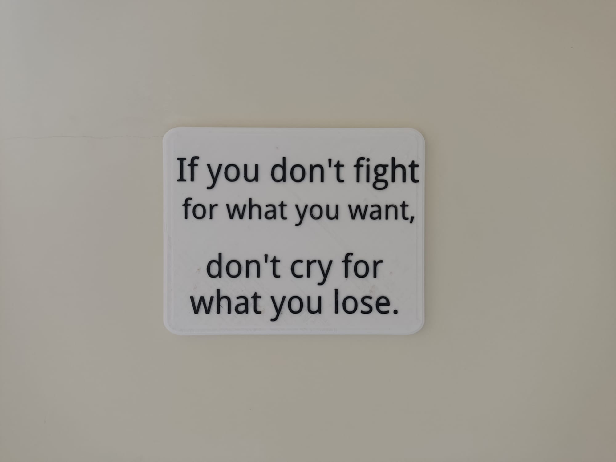 Motivational Quote Wall Sign