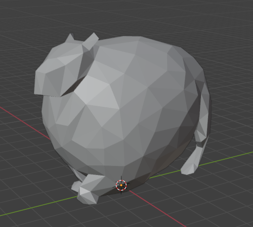 Fat Low-Poly Capybara