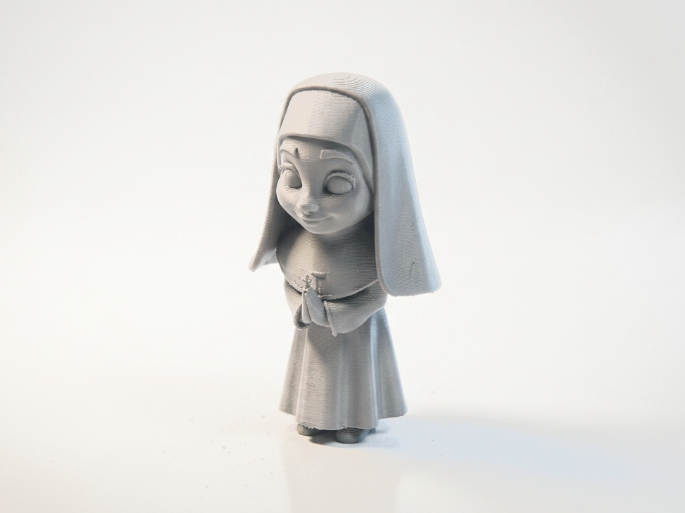 Chibi Nun Figurine Cute Character 3D Printable