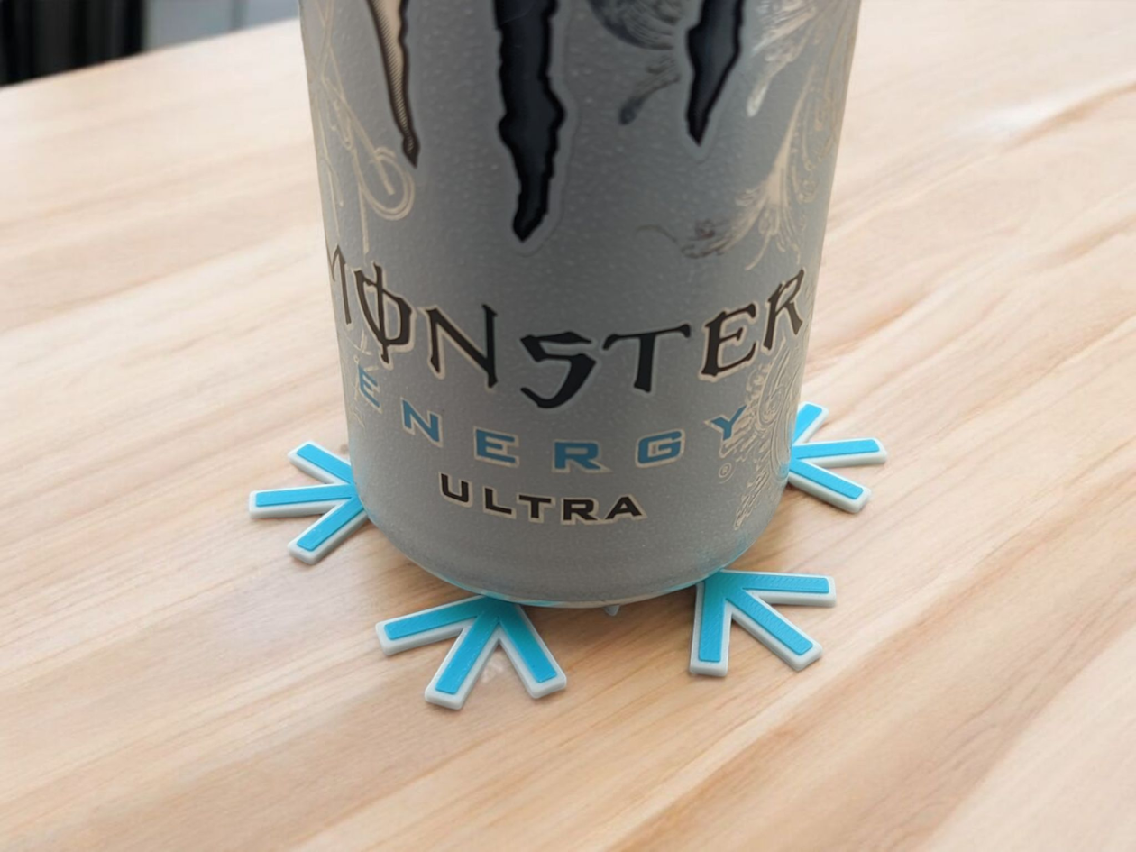 Miniatura 2 do modelo 3D Snowflake Coaster Set