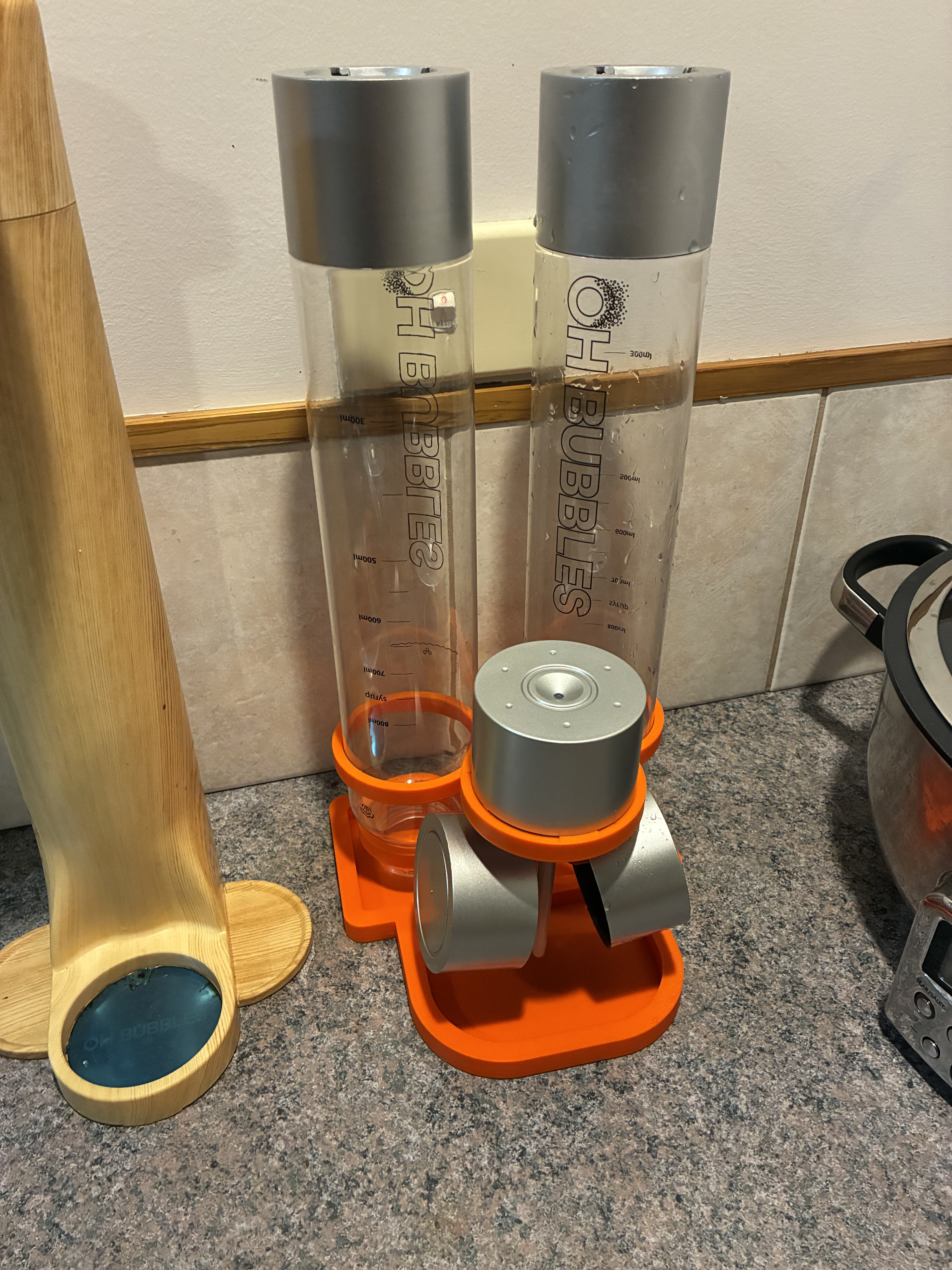 Oh Bubbles! AllFizz bottle and nozzle holder