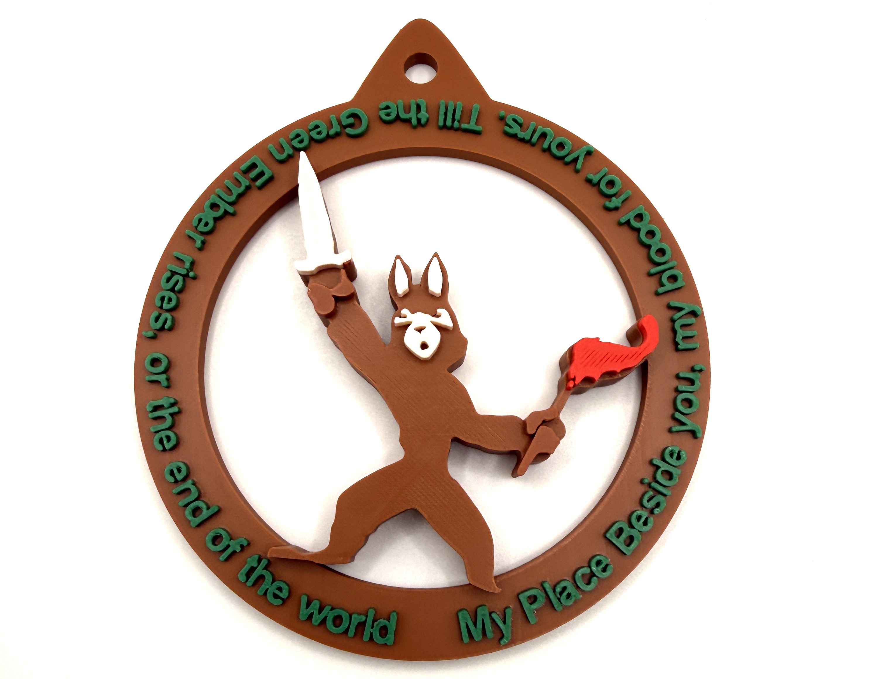 Green Ember Christmas Ornament