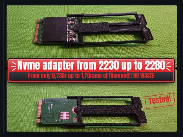 Universal M.2 NVMe SSD Adapter Set (2230 / 2242 / 2260 / 2280) – Ultralight & Sturdy