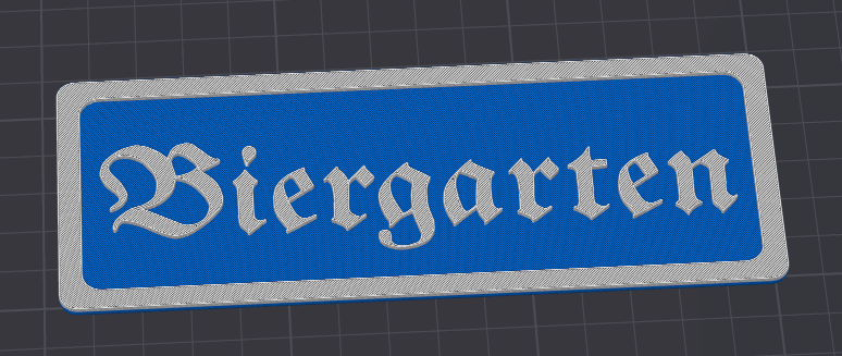 Biergarten Schild — miniatura 2