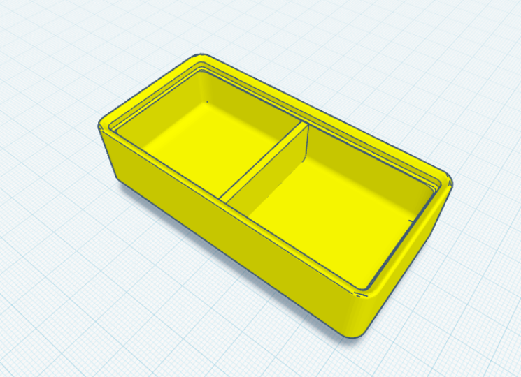 gridfinity 1x2x3 bin with divider