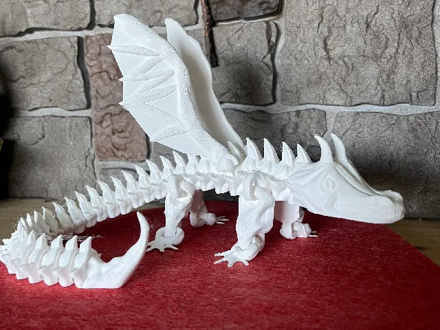 Articulated Friendly Dragon with Wings