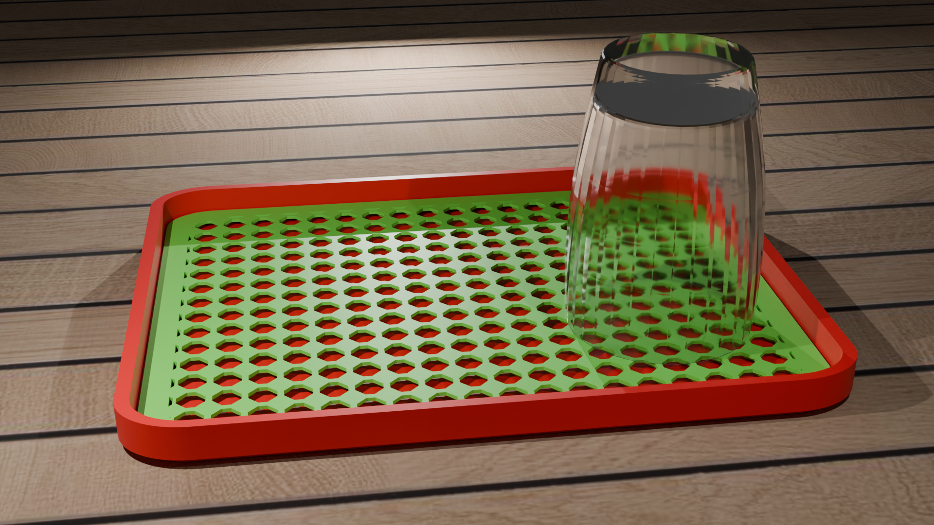 поднос для сушки кружек (tray for drying) 3D model thumbnail