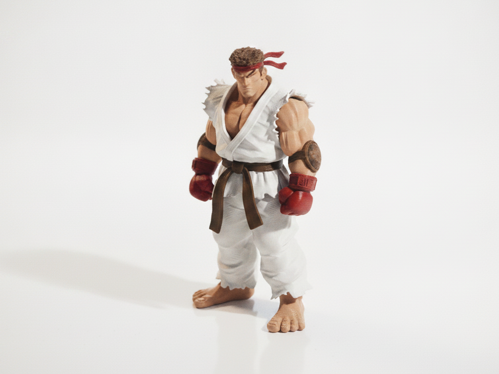 Ryu Street Fighter Figurine Gaming 3D Printable