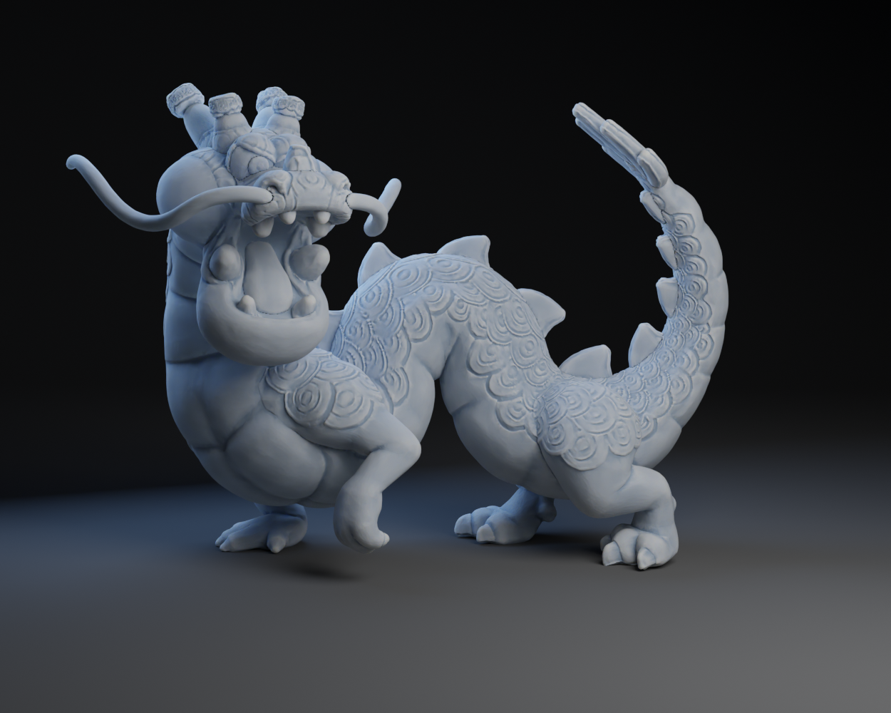 Mario Kart Dragon Statue