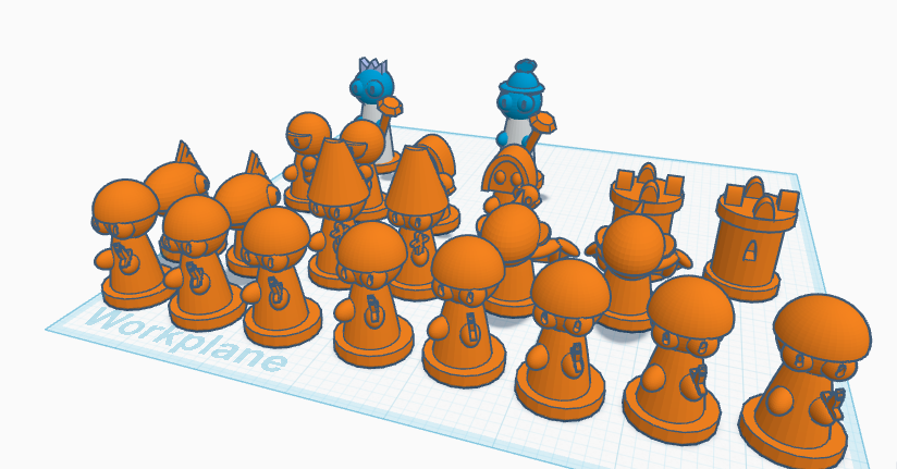 chess set + bonus pieces