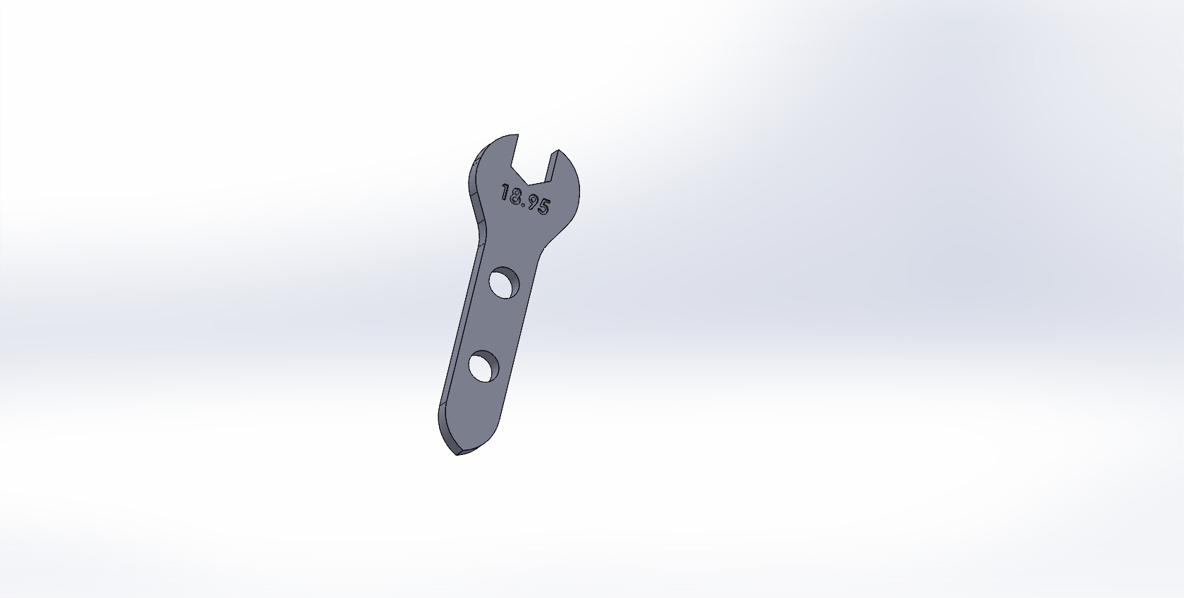 clef raccord essence 3 tailles 3D model