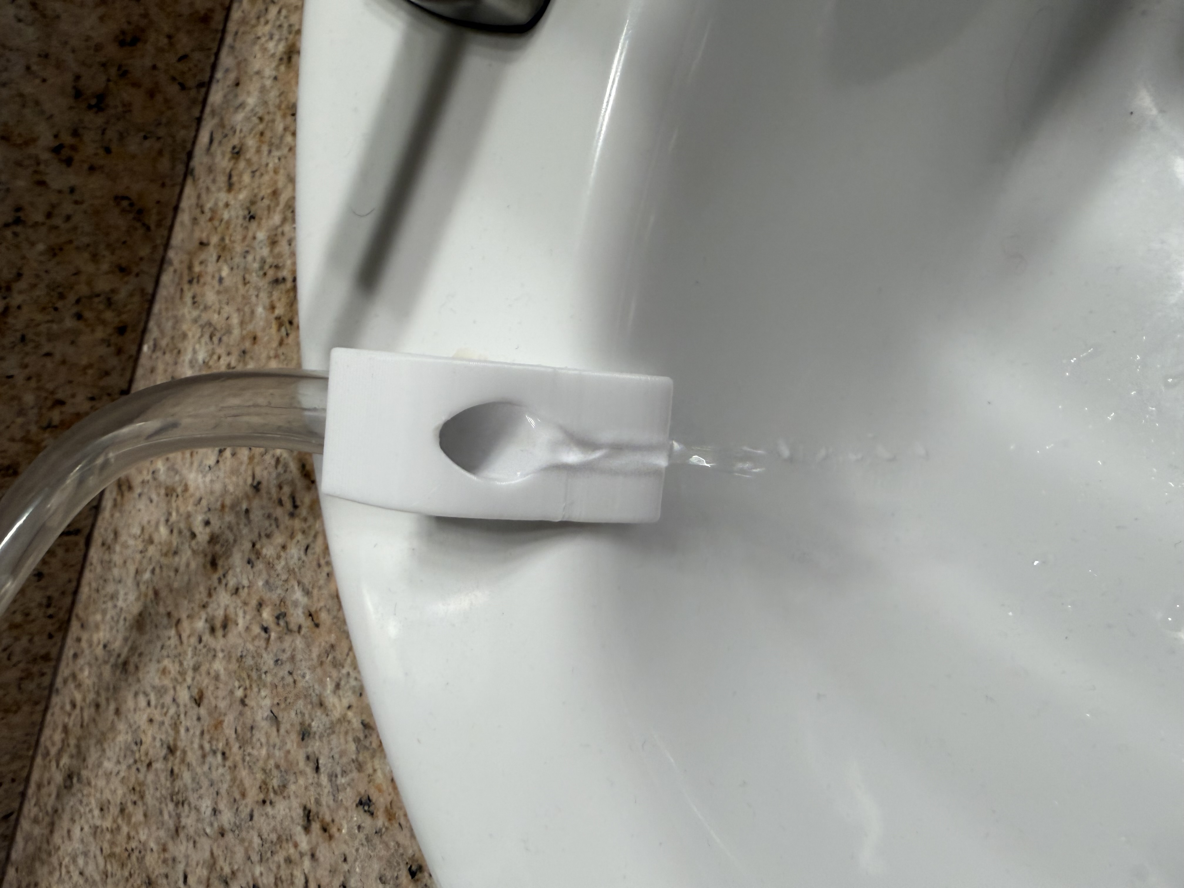 Decorative Sink Spout for Dehumidifier Drain Line