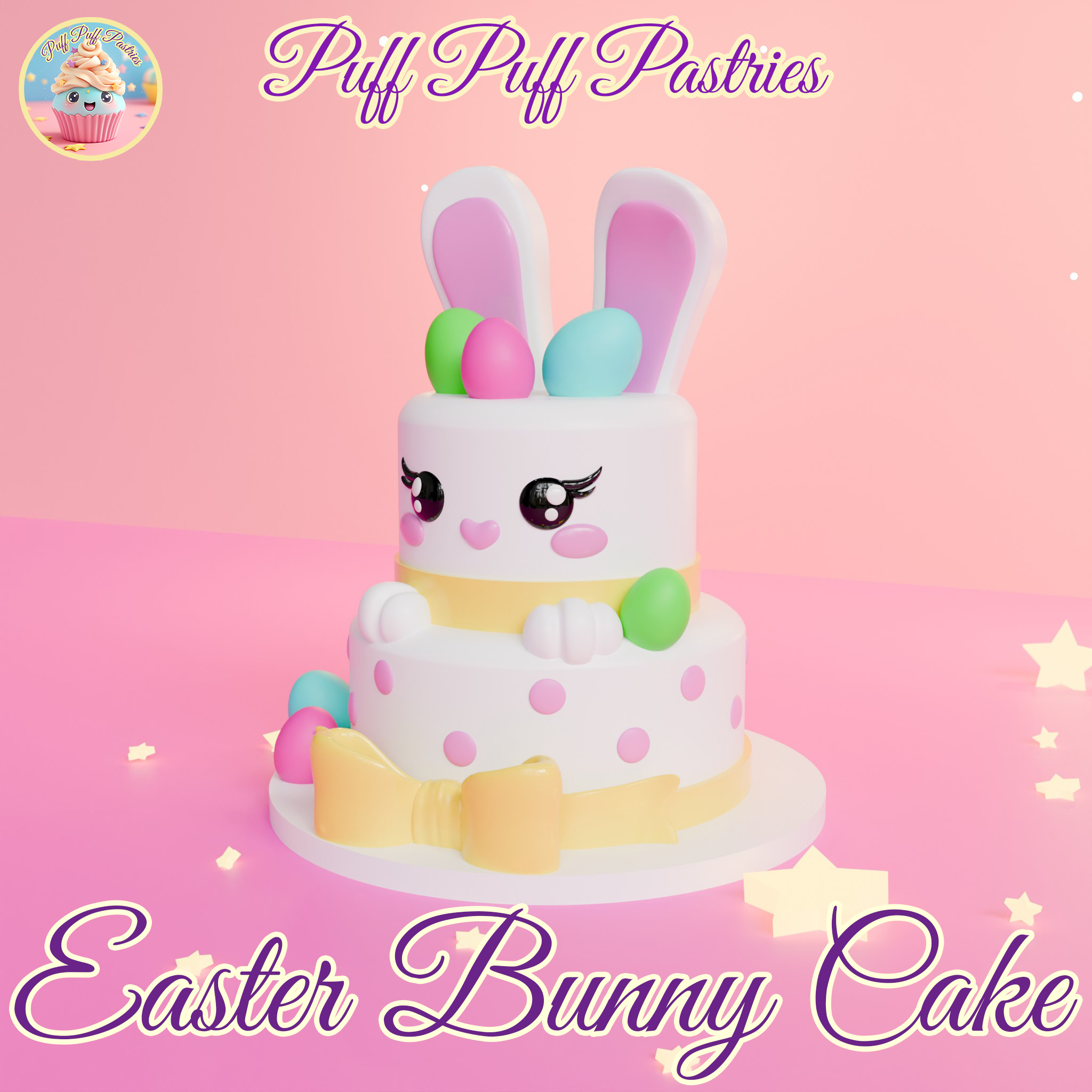 Easter Bunny Cake Kawaii — miniatura 3