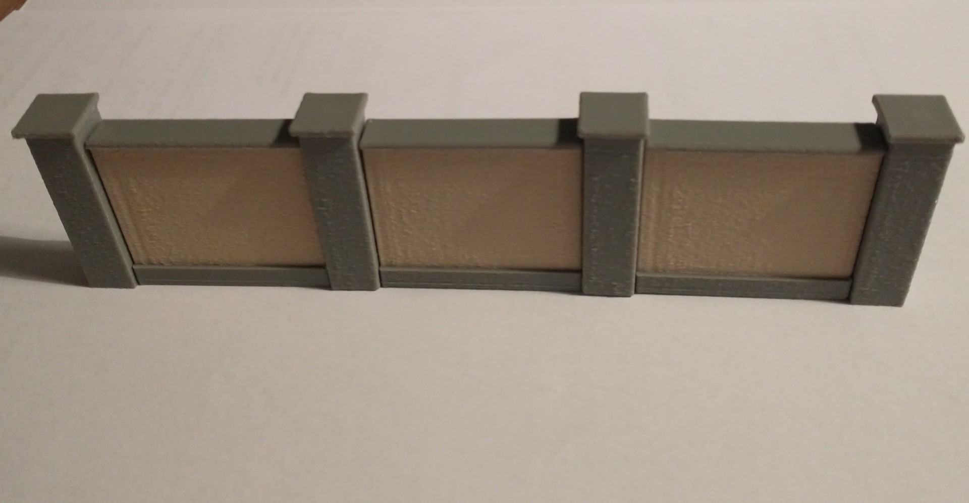 Multicolor Modular Wall with Columns, H0 (1:87) – Perfect for Model Railways & Dioramas. — thumbnail 6