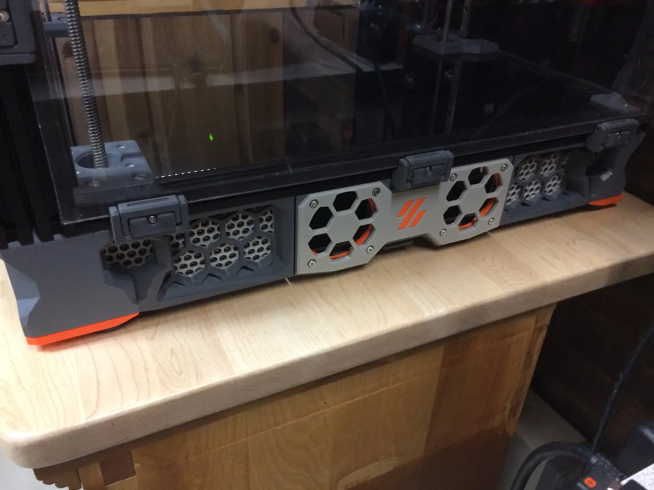 Voron Trident 350 w/Clicky Clack door Front Stealth Skirts