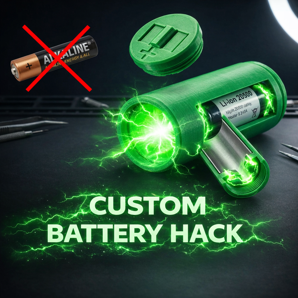 Replacing 3 AAA batteries with Li-Ion batteries from used e-cigarettes