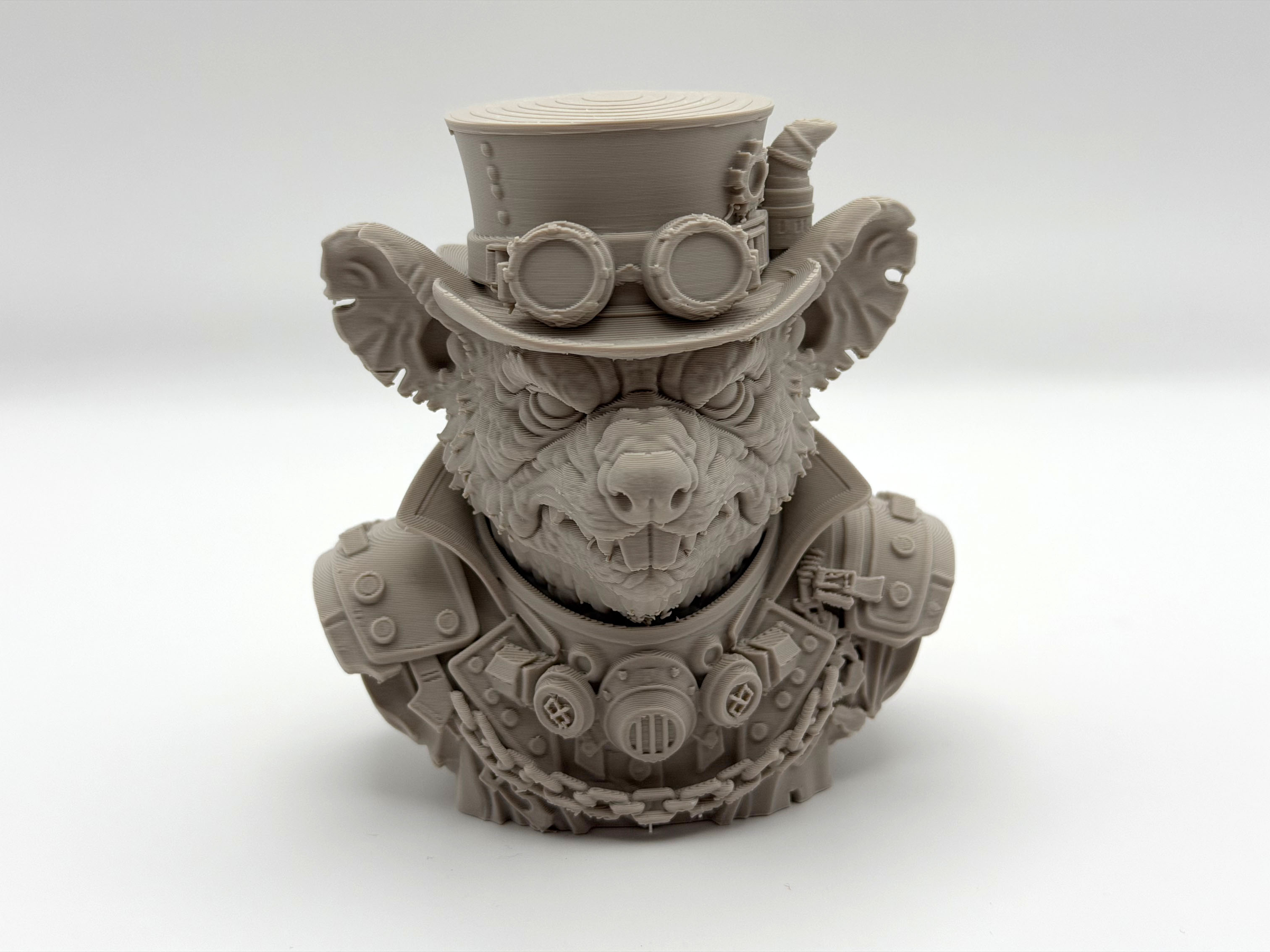 Miniatura 5 do modelo 3D Rat Steampunk Bust