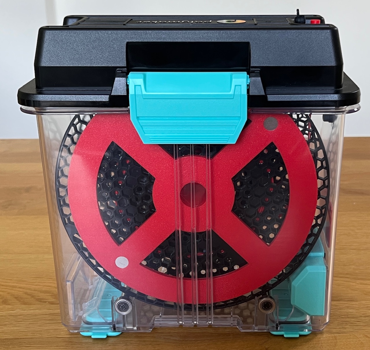 Polymaker PolyDryer spool rewinder with magnet coupling