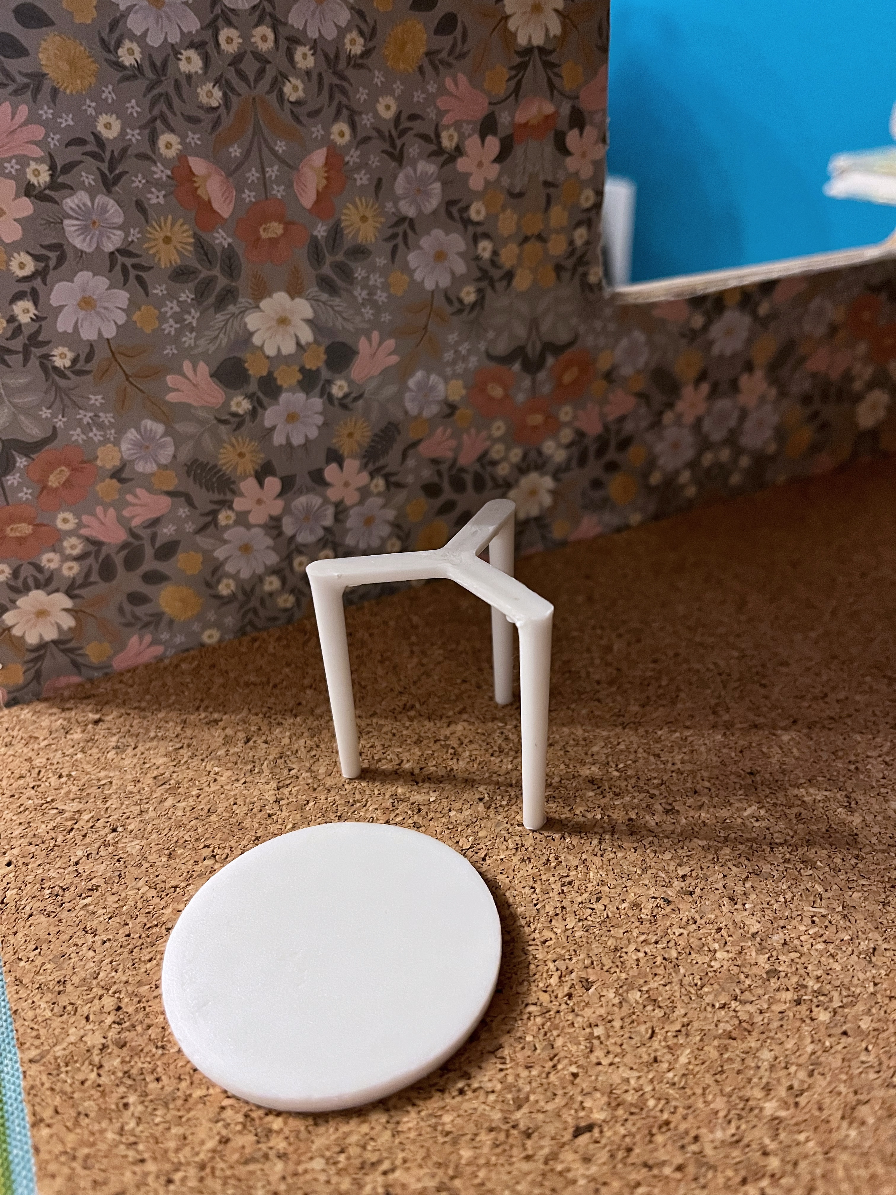 1:12 Dollhouse Side Table Top
